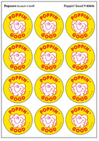 Popcorn Scratch 'n Sniff Retro Stinky Stickers