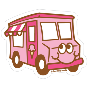 Ice Cream Truck Vinyl Sticker by EverythingSmells