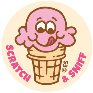 Strawberry Ice Cream EverythingSmells Scratch & Sniff Stickers