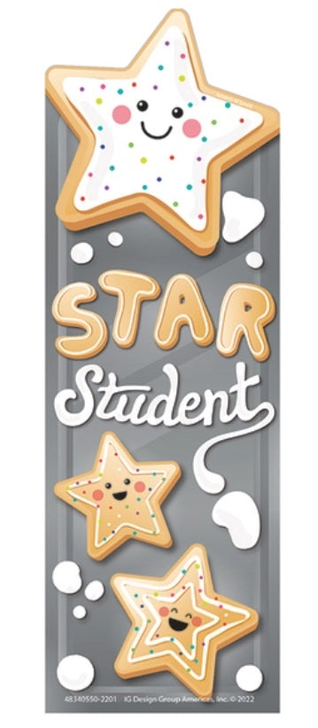 Star Student Sugar Cookie Scented Bookmarks