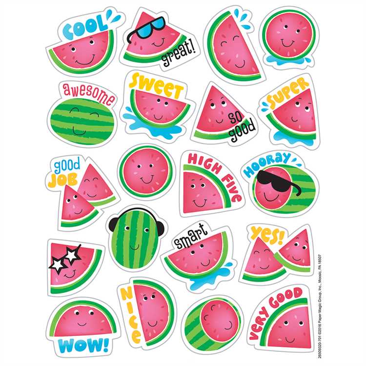 Watermelon Scented Stickers by Eureka
