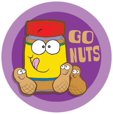 Peanut Butter Dr. Stinky Scratch-N-Sniff Stickers (2 sheets) *NEW!