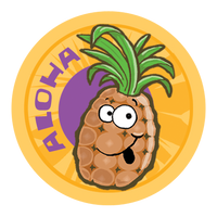Pineapple Dr. Stinky Scratch -N-Sniff Stickers (2 sheets)
