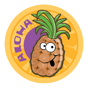 Pineapple Dr. Stinky Scratch -N-Sniff Stickers (2 sheets)