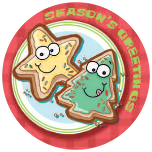 Christmas Cookies Dr. Stinky Scratch-N-Sniff Stickers (2 sheets)