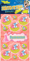 Bubblegum Dr. Stinky Scratch -N-Sniff Stickers (2 sheets)