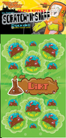 Dirt Dr. Stinky Scratch -N-Sniff Stickers (2 sheets)