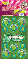 Blow Pop Sour Apple Dr. Stinky Scratch -N-Sniff Stickers *NEW!