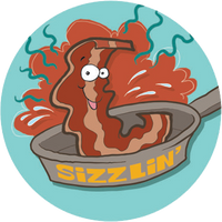 Bacon Dr. Stinky Scratch-N-Sniff Stickers