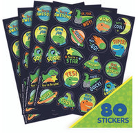 Dinosaurs In Space Scented Stickers by Eureka