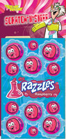 Razzles Raspberry Dr. Stinky Scratch-N-Sniff Stickers *NEW!