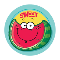 Watermelon Dr. Stinky Scratch-N-Sniff Stickers