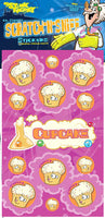 Cupcake Dr. Stinky Scratch -N-Sniff Stickers (2 sheets)