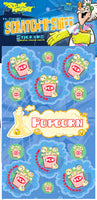 Popcorn Dr. Stinky Scratch -N-Sniff Stickers (2 sheets)