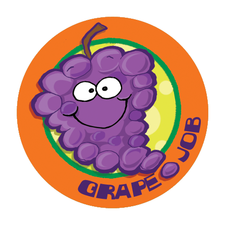 Grape Dr. Stinky Scratch-N-Sniff Stickers