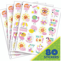Strawberry Lemonade Flamingos Scented Stickers by Eureka